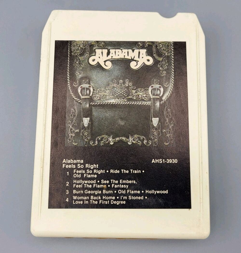 Alabama Feels So Right 8-Track Tape AHS1-3930 RCA 1981 - Tested & Works!